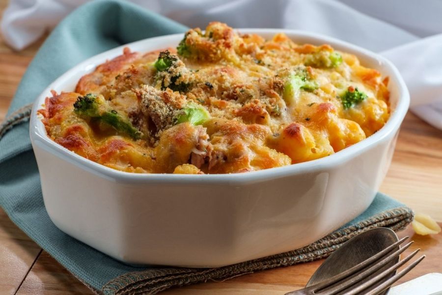 Tuna pasta casserole bake.
